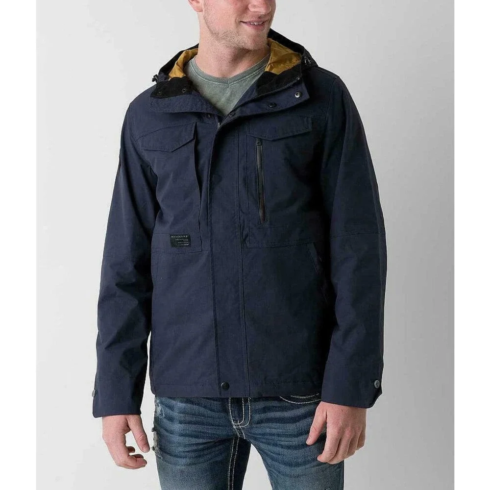 Oakley Men's Infantry HydroFree Water Repellant Hooded Jacket - Navy Blue - Picture 2 of 3